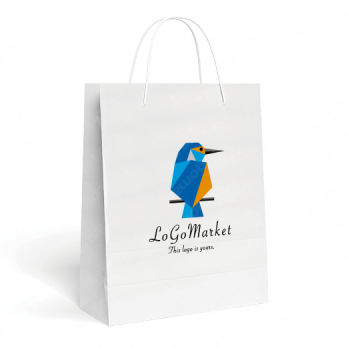 鳥とカワセミと幸せのロゴ