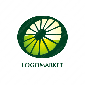 柑橘と果汁とレモンのロゴ