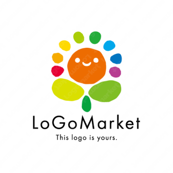 太陽と元気と笑顔のロゴ