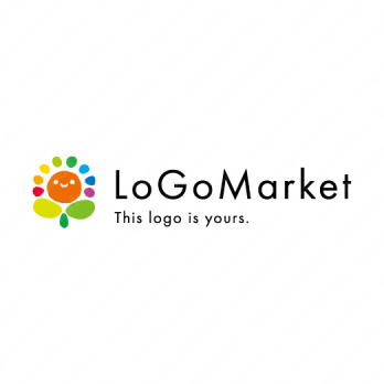 太陽と元気と笑顔のロゴ