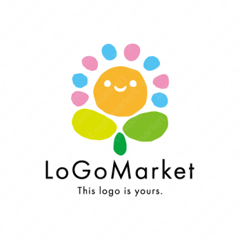 太陽と元気と笑顔のロゴ