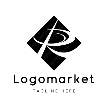 Rとrと菱形のロゴ