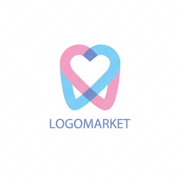 歯とハートと暖かいのロゴ