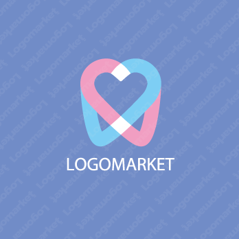 歯とハートと暖かいのロゴ