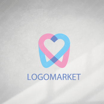 歯とハートと暖かいのロゴ