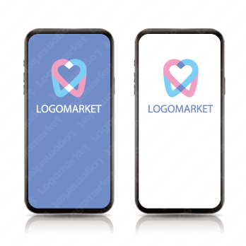 歯とハートと暖かいのロゴ