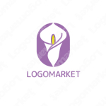 カラーと厳粛と葬儀のロゴ