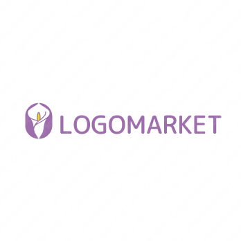 カラーと厳粛と葬儀のロゴ