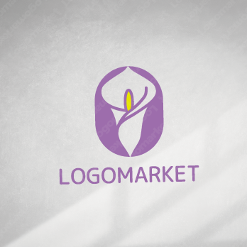 カラーと厳粛と葬儀のロゴ