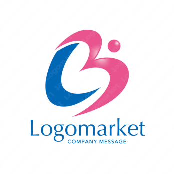 Bと飛翔とブルーのロゴ