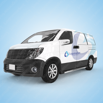 Bと飛翔とブルーのロゴ