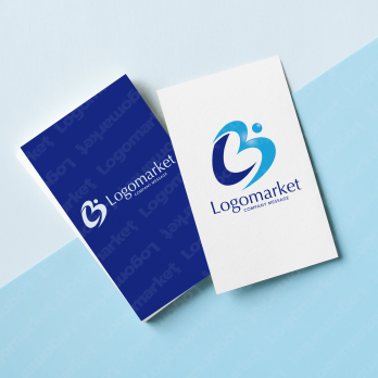 Bと飛翔とブルーのロゴ