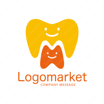 歯と親しみやすいとMのロゴ