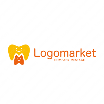 歯と親しみやすいとMのロゴ