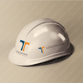 Tとシンプルモダンと協力のロゴ