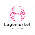 Hとhと桜のロゴ