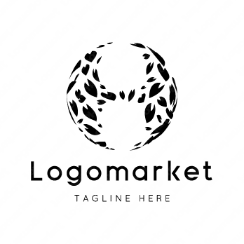 Hとhと桜のロゴ