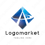 Aとaと菱形のロゴ