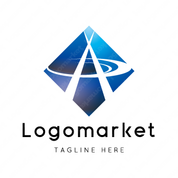 Aとaと菱形のロゴ