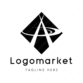 Aとaと菱形のロゴ