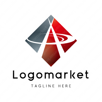 Aとaと菱形のロゴ