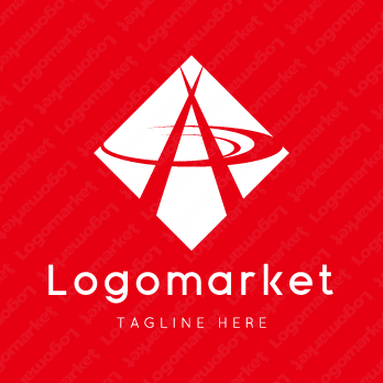 Aとaと菱形のロゴ