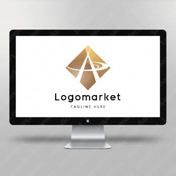 Aとaと菱形のロゴ