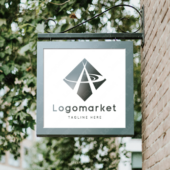 Aとaと菱形のロゴ