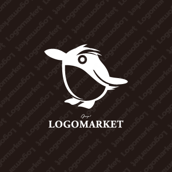 イワトビペンギンとかわいいと好奇心のロゴ