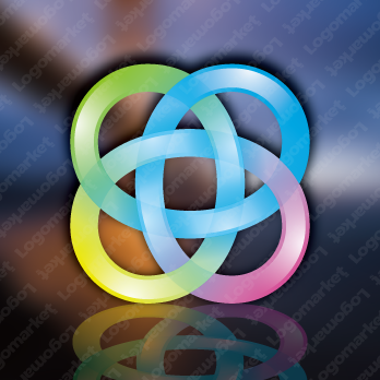 Aとaと虹のロゴ