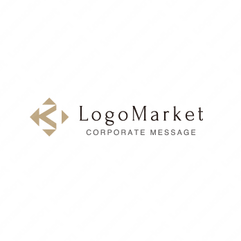 Kとダイヤモンドと先進性のロゴ