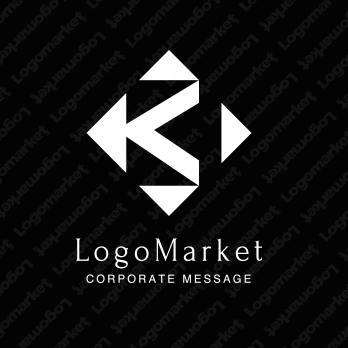 Kとダイヤモンドと先進性のロゴ