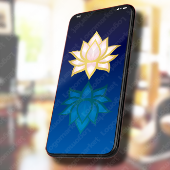 蓮と花と禅のロゴ