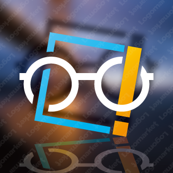 エクスクラメーションと感嘆符とアイデアのロゴ