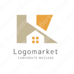 家と建築と宿泊施設のロゴ