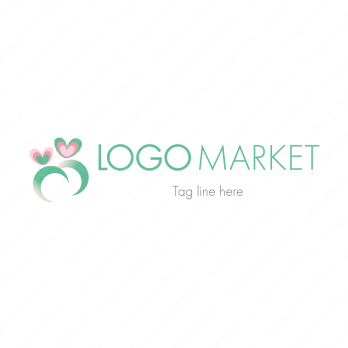 ハートと人と安心のロゴ