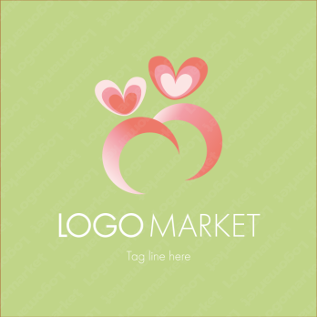 ハートと人と安心のロゴ