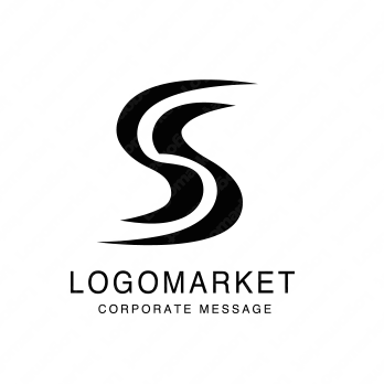 Sとスピードと躍動感のロゴ