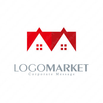 上質感とシンプルな家と信頼性のロゴ