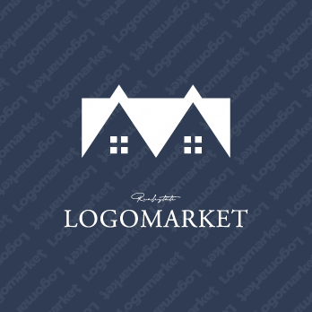 上質感とシンプルな家と信頼性のロゴ