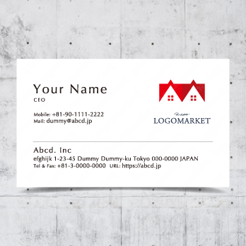 上質感とシンプルな家と信頼性のロゴ