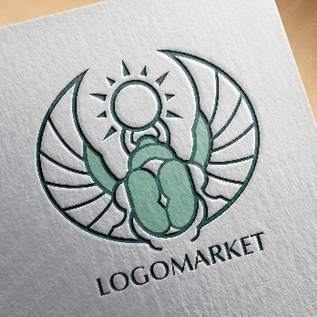 フンコロガシとコガネムシと再生のロゴ