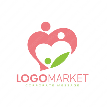 ハートと家族とぬくもりのロゴ