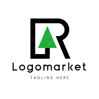 Rとrと木のロゴ