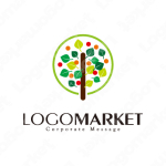 木の実と安心と満足感のロゴ