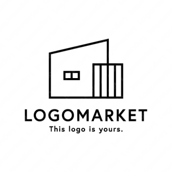 平屋と一軒家とミニマルのロゴ