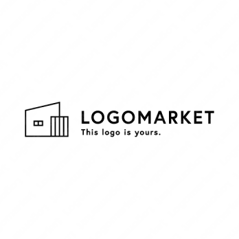 平屋と一軒家とミニマルのロゴ