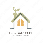 ハウスと自然と温もりのロゴ