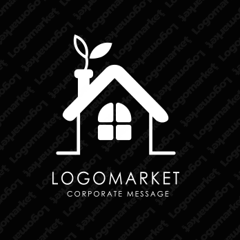 ハウスと自然と温もりのロゴ