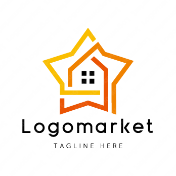 家と星と光のロゴ